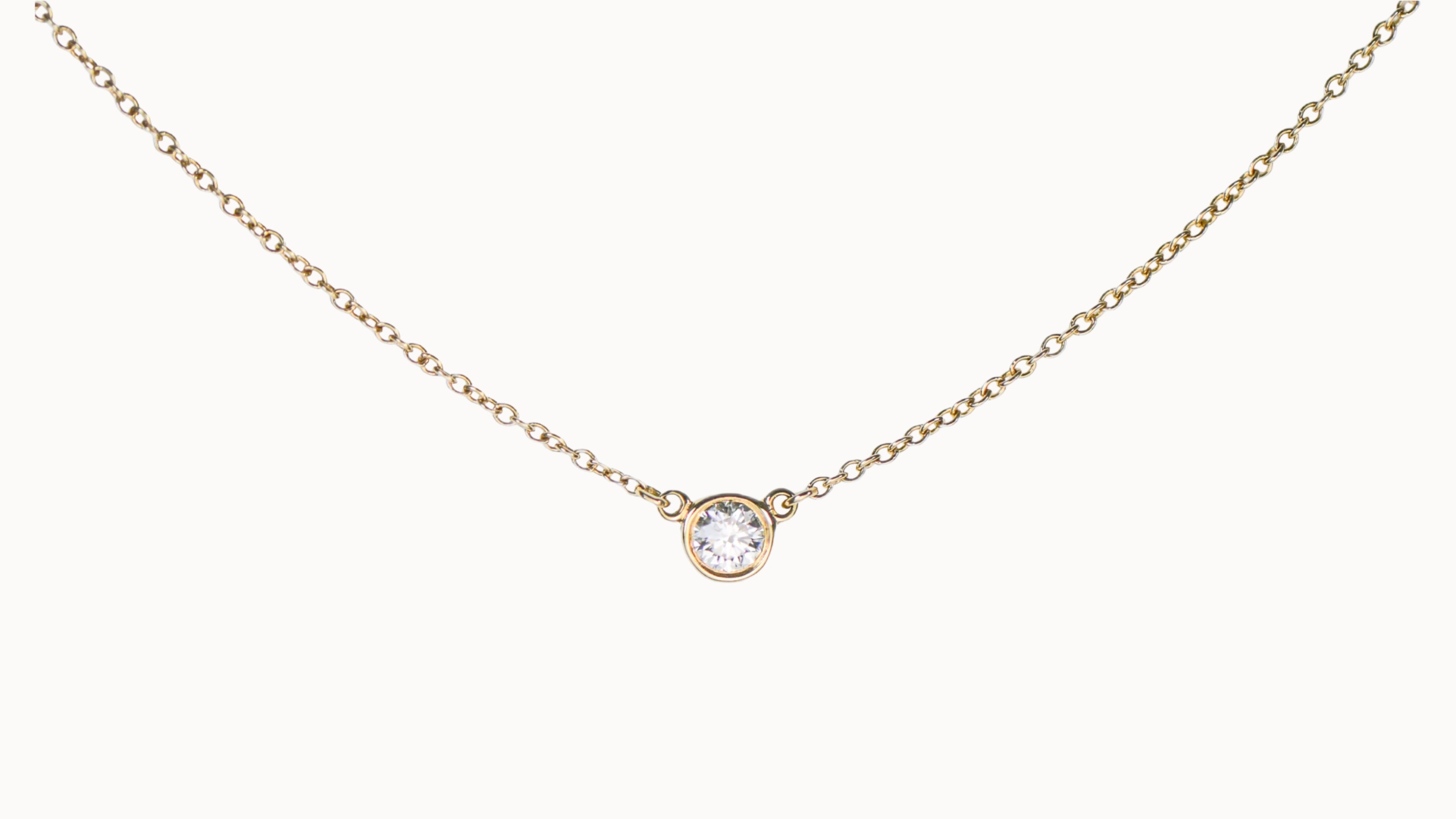 Pre-Loved Tiffany & Co. Single Diamond Necklace