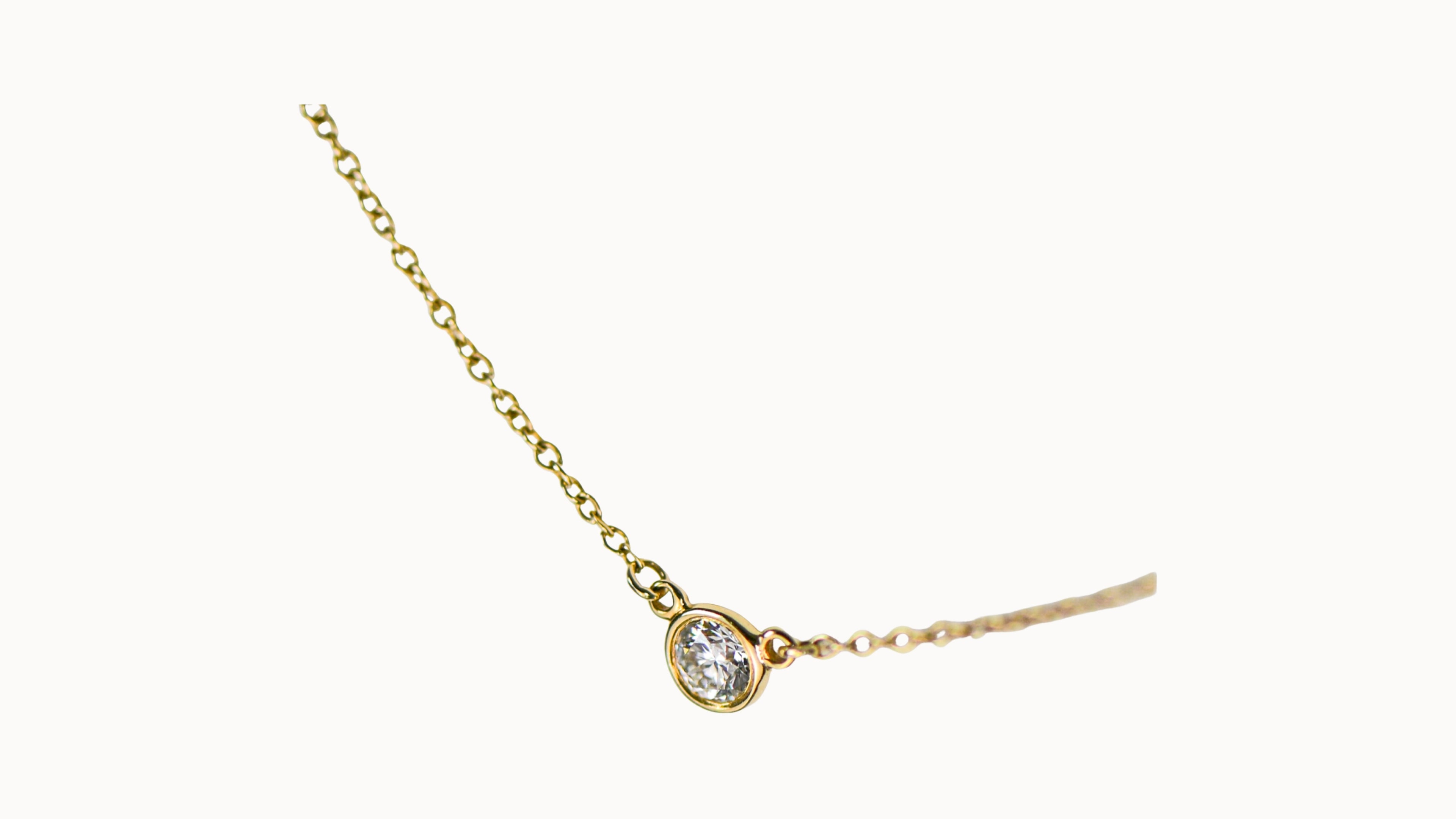 Pre-Loved Tiffany & Co. Single Diamond Necklace